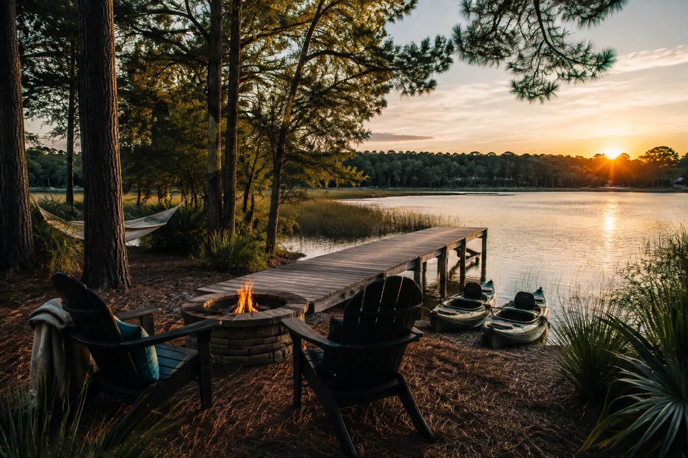 Lakefront guest experience at Jackson Summerville Resort